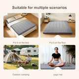 Premium Foam Japanese Futon Floor Mattress Full Size 54"x 80",100% High Density Foam Comfortable Floor Mattress,3.2" Thicken Foldable Sleeping Pad,Dormitory Tatami Mat,for Adult and Kids (Gray) Vibe bear