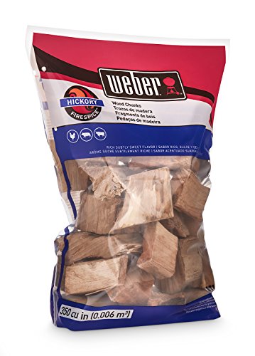 Weber Hickory Wood Chunks, for Grilling and Smoking, 4 lb. Weber