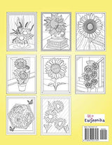 Sunflowers Coloring Book: Coloring book for adults and seniors Majosta