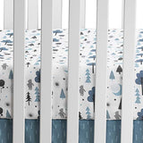 Lambs & Ivy Forever Pooh 3Piece Baby Crib Bedding Set, Blue Lambs & Ivy