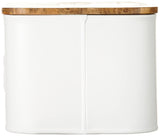 Mud Pie Circa Bread Box white, 5 1/4" x 12" Mud Pie