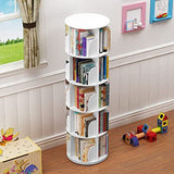 5-Tier 360° Rotating White Bookshelf Organizer TOYTEXX INC & DESIGN