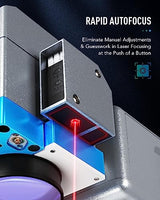 OMTECH 50W Fiber Marking Machine with Rotary Axis, 6.9x6.9 Fiber Laser Engraving Machine with JPT Laser Source, Fiber Laser Marker and Etcher with Autofocus and Camera for Aluminum Gold Jewelry OMTech