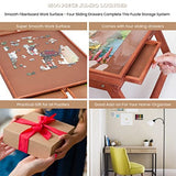 Bits and Pieces - Jumbo Puzzle Plateau Lounger with Cover, Legs, and Storage Drawers - 1500 pc Puzzle Accessories - Portable Puzzle Table - 25½”x 34½” Bits and Pieces