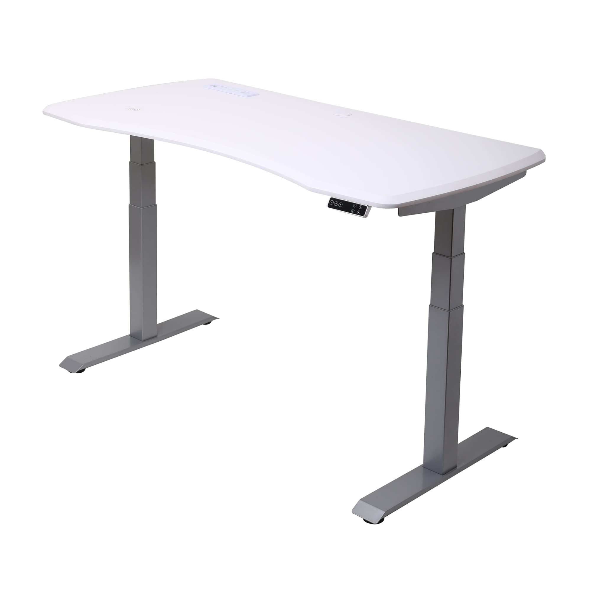 WorkPro Electric Height-Adjustable Standing Desk with Wireless Charging, 60" - Thumbnail 3