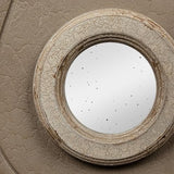 Creative Co-Op Distressed Grey Wood Grandfather Style Wall Clock Creative Co-Op