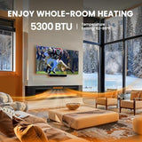 Silonn 50″Smart Electric Fireplace Heater with App & Remote Control, 5300 BTU Heat Output, Ultra-Slim Wall-Mounted or Recessed Electric Fireplace Inserts with Timer, 20 Flame Colors,WiFi Enabled Silonn