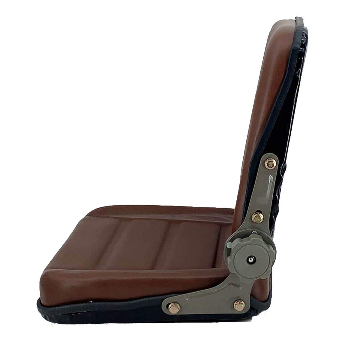 Cozyel PVC Forklift Seat Suspension Tractor Seat with 140° Adjustable Back | Brown | Fits Excavator Forklift, Tractor, Skid Loader, Backhoe Dozer Telehandler, Heavy Mechanical Seat Cozyel