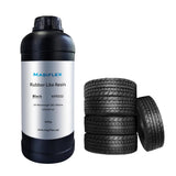 MAGIFLEX Rubber-Like Flexible Resin for 3D Printer, 405nm Fast UV-Curing Flexible Resin, High Extensibility & Flexbility & Rapid Photopolymer for 14K Capable LCD/DLP/SLA 3D Printing (1000g） (Black) Magiflex
