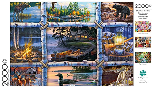 Buffalo Games - Darrell Bush - North Country - 2000 Piece Jigsaw Puzzle for Adults Challenging Puzzle Perfect for Game Nights - 2000 Piece Finished Size is 38.50 x 26.50 - WoodArtSupply