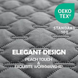 gogobunny 3X Stronger Waterproof Pet Blanket, Scratch Proof Furniture Protector for Dogs Cats, Reversible Cover 52x82 Inch, Dark Grey/Light Grey gogobunny