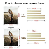 DIY Solid Wood Canvas Frame Kit for Oil Painting & Wrapped Canvas Wall Art Canvas Stretcher Bars Wooden Art Frames for Paintings & Canvases Framed Picture Canvas Artwork Accessories - 12x16 inches Nustila