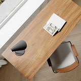 alawooder Folding Desk 30 Inch - Small Foldable Desk for Small Space Minimalist, Space Saving Collapsible Compact Desk Portable Table for Craft, Writing, Study and Work (No Assembly Required) alawooder