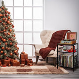 GIOTORENT 3-Tier Record Player Stand with Vinyl Storage, Tall Nightstand with Adjustable Shelf, Narrow Side Table/Bedside Table for Living Room, Bedroom, Office, Bathroom, Rustic Brown and Black GIOTORENT