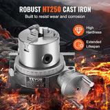 VEVOR Rotary Table for Milling Machines, 4''/ 100 mm, Horizontal Vertical Model Precision Milling Rotary Table, with 3.1''/80 mm 3-Jaw Chuck M10 T-Bolts Nuts, for Milling Engineering Indexing Tools VEVOR