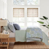 Levtex Home English Forest Green Reversible King/Cal King Quilt Set (106x92in) and 2 Pillow Shams (36x20in) - Bedding - Blue, Green - Cotton King Size Quilt Bedding Set - Lightweight Soft Pre-Washed Levtex Home
