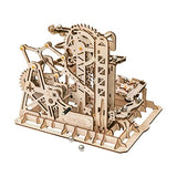 ROKR 3D Wooden Puzzle-Mechanical Model-Wooden Craft Kit-DIY Assembly Toy-Mechanical Gears Set-Brain Teaser Games-Best Gifts for Adults & Teens Age 14+(LG504-Fortress) ROKR