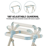 UNICOO® Foldable Toddler Tower - 2-Step Ladder for Adult, Toddler Tower Foldable & Compact - Foldable Kitchen Tower, Kids Step Stool, Folding Toddler Tower for Kitchen & Bathroom (Sea Salt Blue) UNICOO