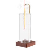 1 Pack Incense Holder for Sticks, Insence-Stick Holder Ash Catcher with Removable Glass [Anti-Ash Flying], Mess-Free Incense Burner Holder, Perfect for Meditation Yoga Relaxation, Home Decor Durmmur