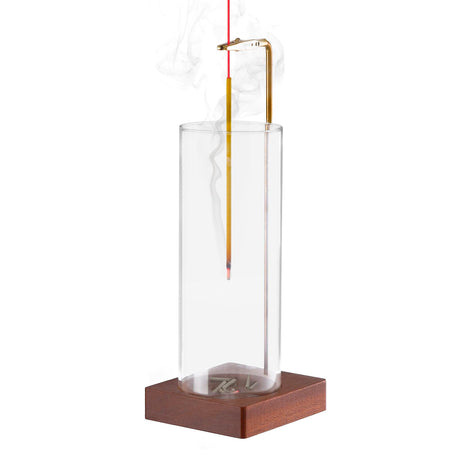 1 Pack Incense Holder for Sticks, Insence-Stick Holder Ash Catcher with Removable Glass [Anti-Ash Flying], Mess-Free Incense Burner Holder, Perfect for Meditation Yoga Relaxation, Home Decor Durmmur