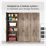 Prepac Elite 32" Storage Cabinet Closet, Gray Storage Cabinet, Linen Cabinet, Wardrobe Cabinet with Hanging Rail and Shelves 20" D x 32" W x 35" H, DEW-3264 Prepac