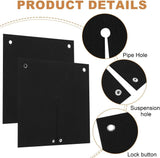 2 Packs Welding Blanket Fireproof, Opening Shape Welding Mat, Heat Resistant Solder Blanket Up To 1800°F, Flame Retardant Carbon Felt Heat Shield Mat for Solder Plumbers HVAC Torch Protector HEHIPLE