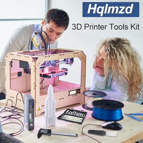 Hqlmzd 3D Printer Tools, 56 Pcs 3D Printer Accessories, 3D Printing Tools Kit Includes Deburring Tool, Digital Caliper, Art Knife Set, Storage Bag Etc Suitable for 3D Print Removing, Cleaning - WoodArtSupply