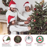 Puleo International 10 Foot Pre-Lit Slim Fraser Fir Artificial Christmas Tree with 900 LV Warm White LED Lights, Green Puleo International