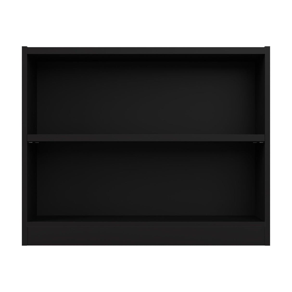 Bush Furniture Universal Bookcase, Low Storage and Display Bookshelf for Home Office or Living Room Organization, Small 2 Shelf, Black Bush Business Furniture