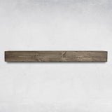 Fireplace Mantel, Rustic, Shelf, Floating Mantle, Real Wood, Beam, URBANDI (Grey, 84Lx6Hx8D) Generic