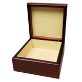 Dark Wood Jewelry Box w/ 4 1/4’’ Ceramic Tile Coated for Sublimation Sublimation Nation