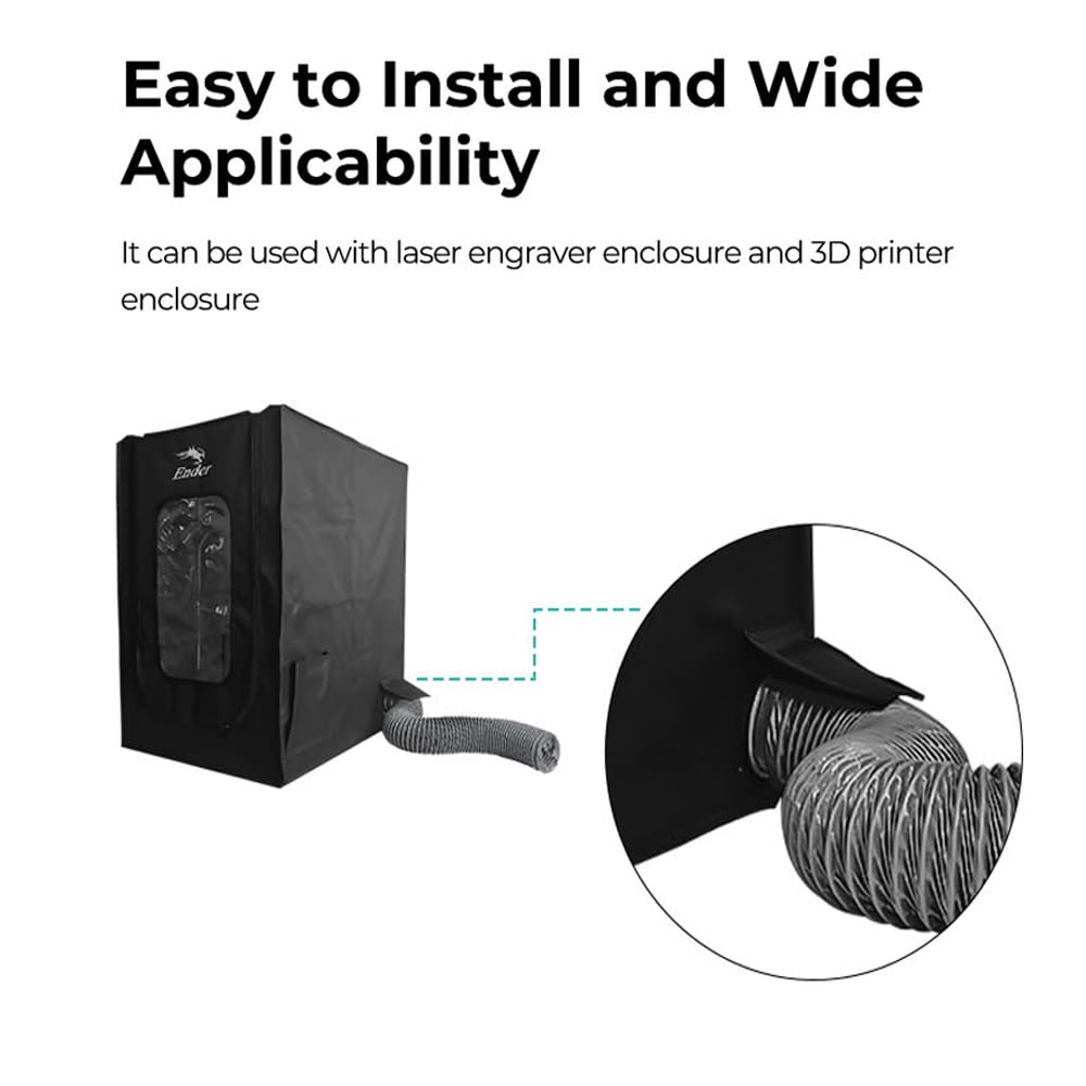 Creality Ender Plus Enclosure with Fan Hole, Fireproof and Dustproof 3D Printer Enclosure for Ender3 S1, Ender3 S1 Pro, Ender3V3 SE, Ender3 Max Neo, Ender5 S1 3D Printer. 21”×25”×29” - WoodArtSupply