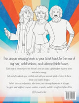 Vivid Vinyls Colorful 80's Pop Coloring Book WoodArtSupply