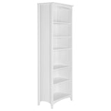 Camaflexi Shaker Style Bookcase, 72", White Camaflexi