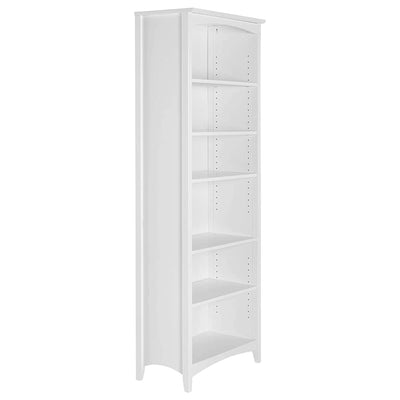 Camaflexi Shaker Style Bookcase, 72", White
