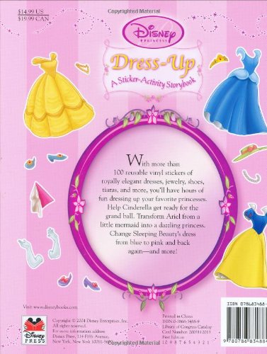 Disney Princess Dress-Up: A Sticker Activity Book (Sticker-Activity Storybook, A) Disney