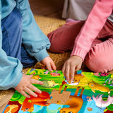 QUOKKA Puzzles for Toddlers 3-5 - 4 x 30 Pieces Puzzles for Kids Ages 2-4 - Animal Learning Jigsaw Puzzles for Kids 4-6 Years Old - Educational Toys for Boy and Girl QUOKKA