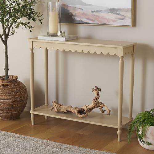 SAFAVIEH Home Collection Haven French Country Farmhouse Natural Brown Console Table for Entryway, Living Room, Foyer SAFAVIEH