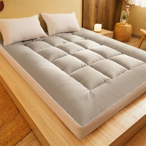 Thick Japanese Futon Mattress, Roll-UpMattress,Single/Double/Queen Size, Portable Camping Mat, Sofa Bed, Tatami Mat,Breathable Floor Lounger, Fold Sleeping Pad for Home Travel Generic