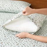 Berkshire Blanket Peanuts® Kids Sheet Set Full Size - 4 Pieces,Cute Character Snoopy Printed Soft Microfiber Bed Sheets,Mini Snoopy & Woodstock New Flower and Bees Sage Berkshire Blanket