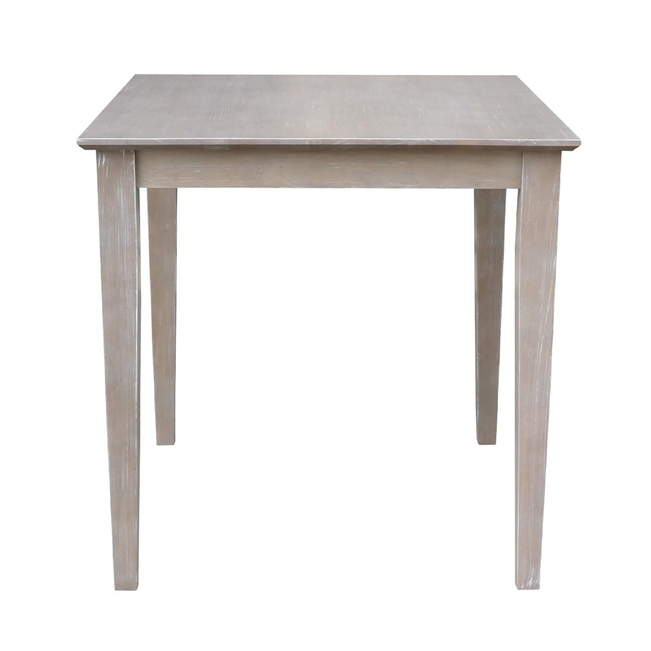 International Concepts 30X30 Dining Table With 2 Cafe Chairs, Washed Gray Taupe - WoodArtSupply