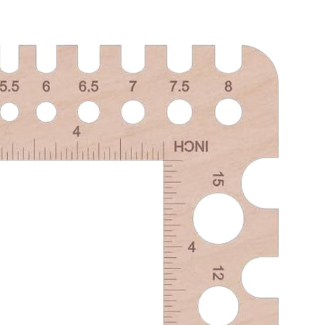 Nishiyuenyi Wood Knitting Gauge Rulers Wooden Knitting Pin Gauge, Crochet Accessories, DIY Craft Designers Household Artists Crochet Hook, Style A Nishiyuenyi