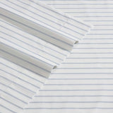 Eddie Bauer - Twin Sheets, Cotton Percale Bedding Set, Crisp & Cool Home Decor (Essential Stripe White, Twin) Eddie Bauer