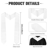 Graduation Stole Graduation Sash Graduation Stole Class of 2025 White Graduation Stole White Sash Honors Graduation Stoles Graduation Shawl Sublimation Stoles Blanks White Stole Graduation to Write on Linsuminn