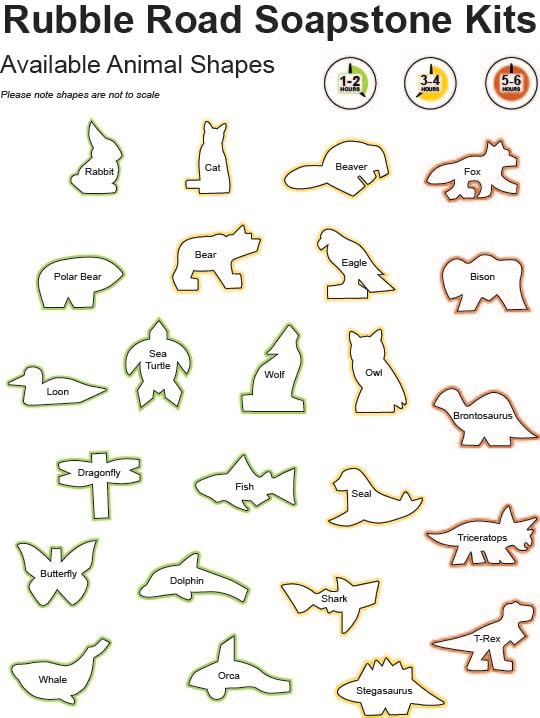 Loon Small Soapstone Carving Kit DIY Arts and Crafts Kit Generic