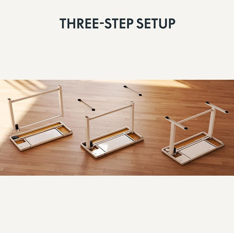 FLEXISPOT Electric Standing Desk with Drawer Storage Adjustable Height Quick Assembly Table w/USB Charge Ports, Child Lock （Natural Desktop + White Frame） FLEXISPOT