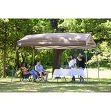 Z-Shade 12 x 14 Foot Panorama Instant Pop Up Canopy Tent Outdoor Shelter Tent with Reliable Stakes, Steel Frame, and Rolling Bag, Tan Z-Shade