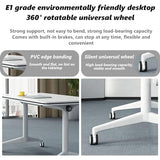 Folding Conference Table with Flip-Top Design, Heavy-Duty Metal Legs & Wheels | Portable Foldable Modular Table for Office Meetings, Training Rooms, Conference Spaces HSHBDDM