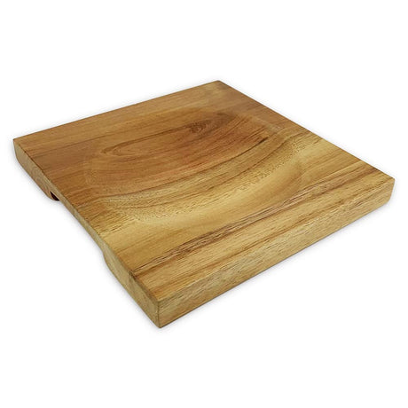 Farmhouse Kitchen Decor Acacia Wood Cutting Block with Hollow Center, Cheese Board Onion Board Vegetable Board Chopping Board Salad Bowl Mincing Tools, Birthday Housewarming Gifts, 8x8 Inch FTONENI