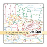 Color By Line: Coloring Book for Relaxation Featuring Vibrant Colored Outlines Vivi Tinta
